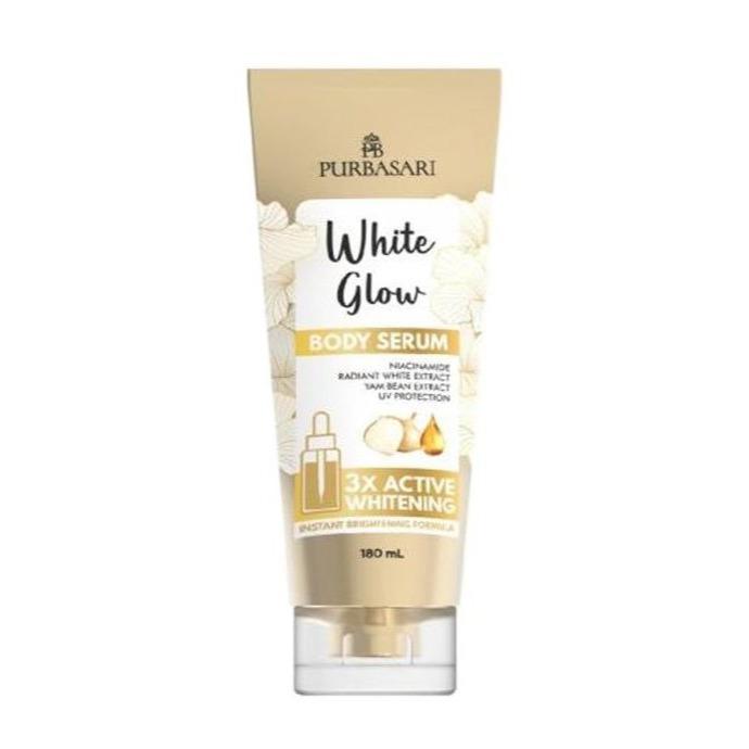 Gambar PURBASARI Body Serum Instant Brightening 180mL | Pelembab Tubuh Skin Firming - White Glow - WHITE GLOW ( Gold ) dari Cosme Murah undefined Tokopedia