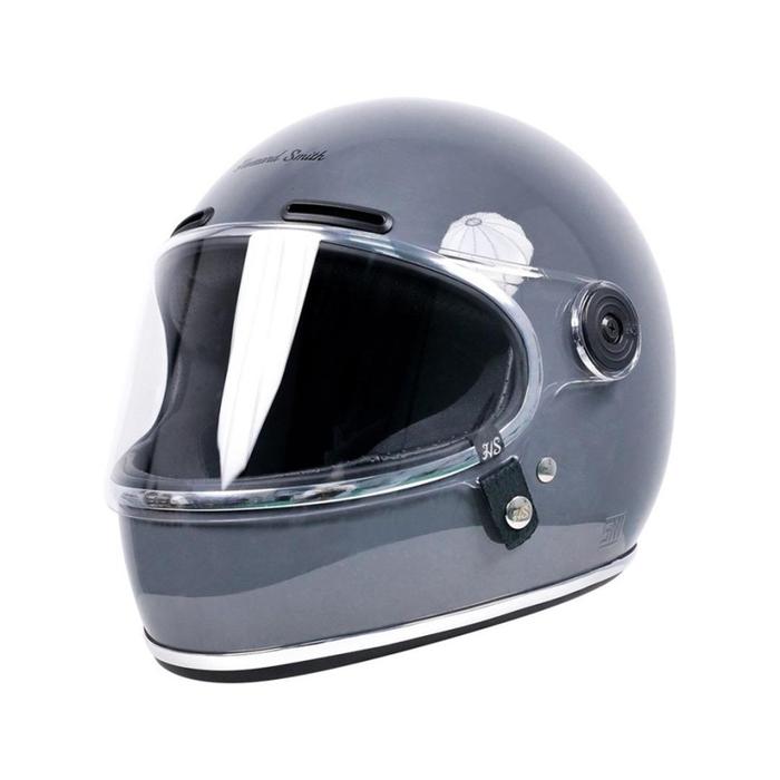 Gambar Howard Smith Tracker Retro Helm Full Face - Modern Grey - M dari Howard Smith Helmets undefined Tokopedia