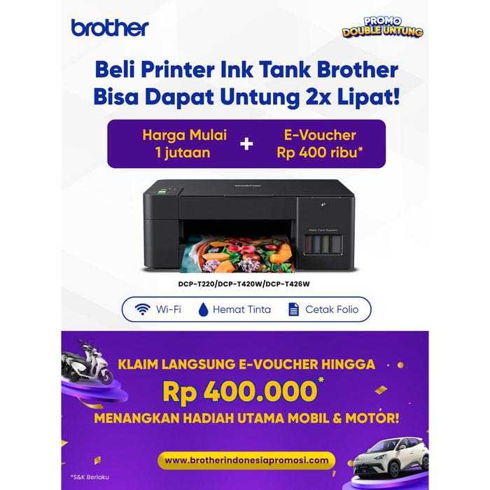 Gambar BROTHER DCP-T420W Printer Ink Tank Colour AIO Multifunction T420 WiFi - GOSEND INSTANT dari SerbaSerbi Label undefined Tokopedia