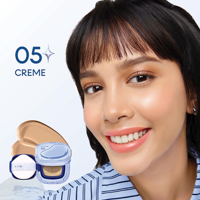 Gambar NEW LAUNCH! Wardah Lite Skin Filter Cushion 11 g - Wardah Skin Filter Cushion - Make Up Ringan Tahan 8 Jam - Flawless Coverage Powder Foundation Glad Setting BB Cream Soft Satin and Glow | Lightening | Light Plus | Light + | Lightplus Makeup - 05 Crème dari wardahbeautyid undefined Tokopedia