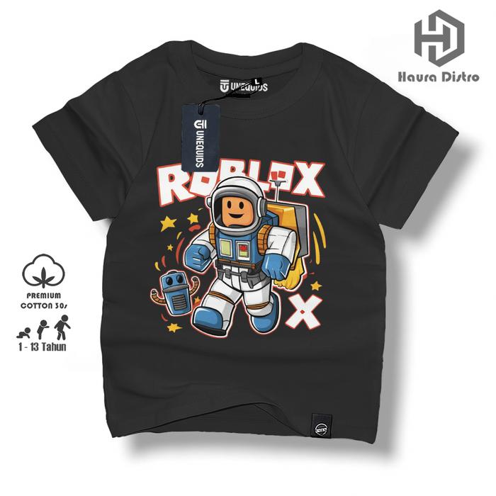 Gambar Kaos Anak Motif Roblox Bahan Katun Fashion viral untuk Umur 2-13 Tahun Karakter baju Perempuan - HITAM, S (2-3 TAHUN) dari HauraAM01 undefined Tokopedia