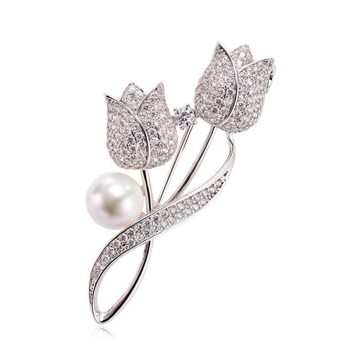 Gambar Missoofficial.id AKS2177 Bros Bunga Tulip Wanita Zircon Berkilau Aksesoris Hijab Kebaya Elegan Mewah - SILVER dari MISSOOFFICIAL.ID Kab. Tangerang Tokopedia