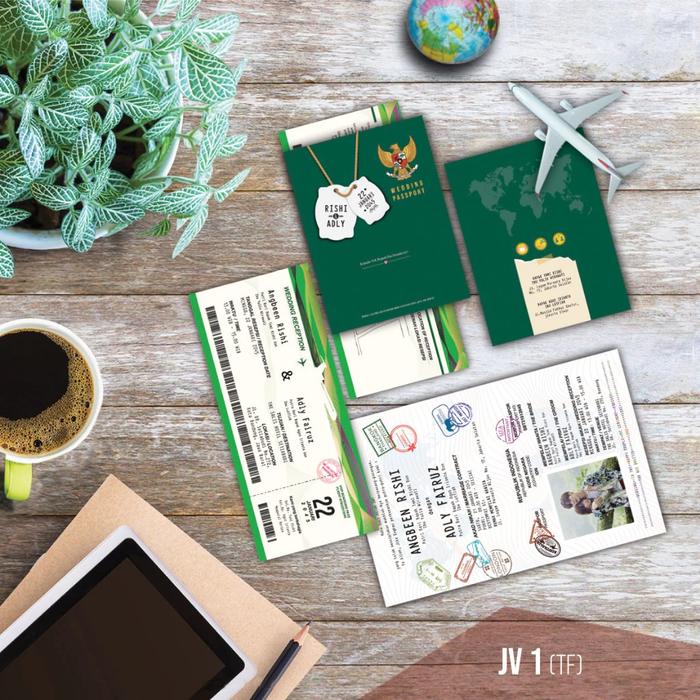Gambar Undangan Pernikahan Java Card 01-04 Wedding Paspor - Foil Jv 01 dari Tunas Muda Store_NEW undefined Tokopedia