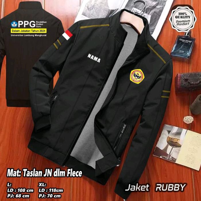 Gambar JAKET SERAGAM PPG DALJAB / CUSTOM JAKET PPG TERBARU / JAKET WINTER RUBBY PPG / JAKET PENDIDIKAN PROFESI GURU / JAKET SERAGAM TERBARU / JAKET PPG MODEL TERBARU / JAKET PROFESI - Hitam, M dari Fanni Jaket Solo undefined Tokopedia