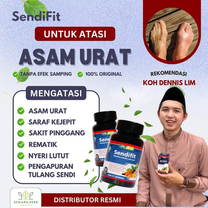 Gambar Sendifit Obat Asam Urat Rematik Kolesterol Tinggi Nyeri Sendi Saraf Kejepit Dengan Sendifit Isi 50 Kapsul dari azqiaraherbal undefined Tokopedia
