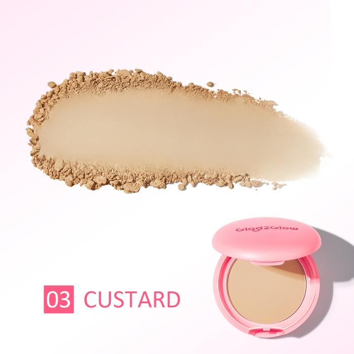 Gambar GLAD2GLOW - Perfect Blurring Powder Foundation 7,5gr - 03 Custard dari Wabi Sabi Cosmetics undefined Tokopedia