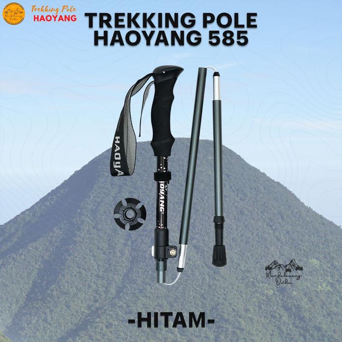 Gambar TREKKING POLE HAOYANG 585 TREKKING STICK LIPAT HIKING TONGKAT PENDAKI RINGAN LIPAT - HITAM dari MANDALAWANGI OUTDOOR01 undefined Tokopedia