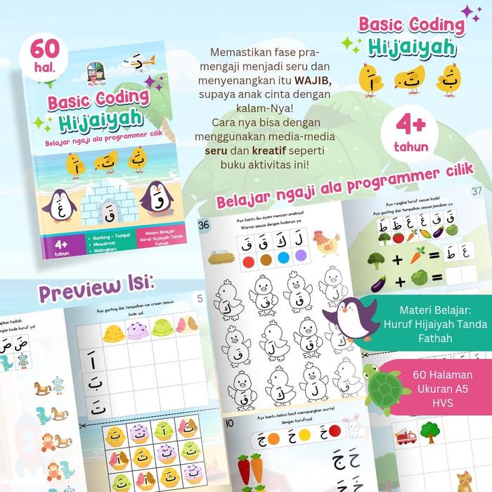 Promo Activity Pack Ngaji Coding For Kids (Buku Aktivitas Anak Usia 3 ...
