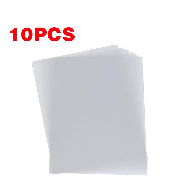Gambar [Madon Store] - 10 PCS Heat Shrink Paper Set, Clear Heat Shrink Sheets Kids, Shrinkable Plastic - 20x29cm dari Madon Store ID undefined Tokopedia