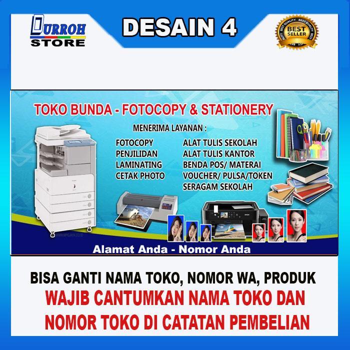 Gambar PREMIUM Spanduk / Banner Toko Fotocopy dan ATK - 500x100 dari Primacave Kings Vission undefined Tokopedia