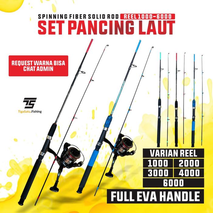 Gambar Paket Set Joran Pancing Galatama Japan Style dan Full Busa EVA 16kg/18kg dan Reel Spinning 1000 2000 3000 Daido Shikari 1.5M - 2.4M Mancing Laut - FULL EVA HANDLE, 1000, 150 dari 31 Fishing undefined Tokopedia
