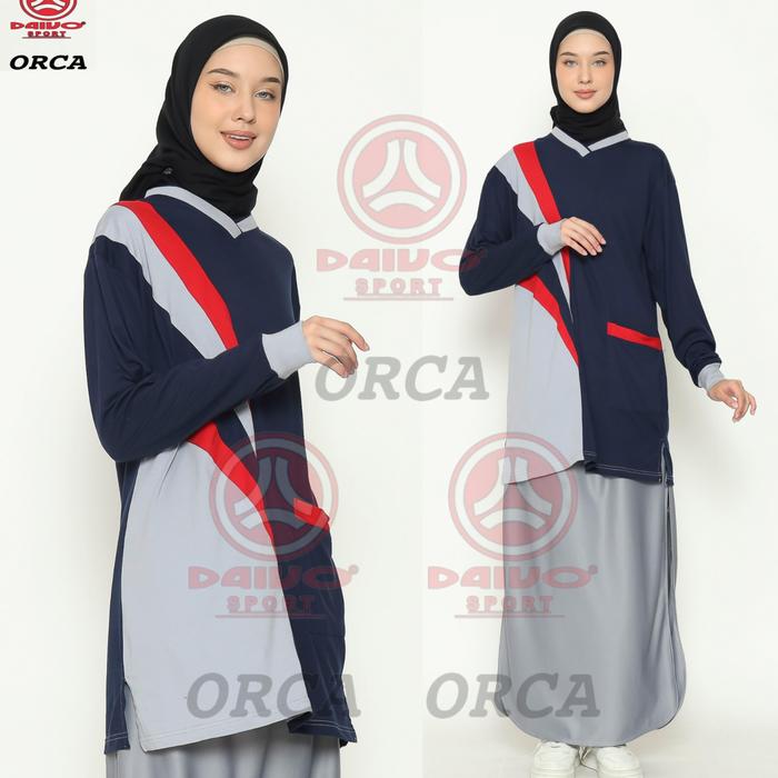 Gambar Setelan Baju Senam Muslimah Rok Celana / Model Celana Rok Muslimah Setelan Olahraga Wanita Muslimah Kaos Panjang Sport - DONGKER (ABU), M dari Daivo Sport 389 undefined Tokopedia