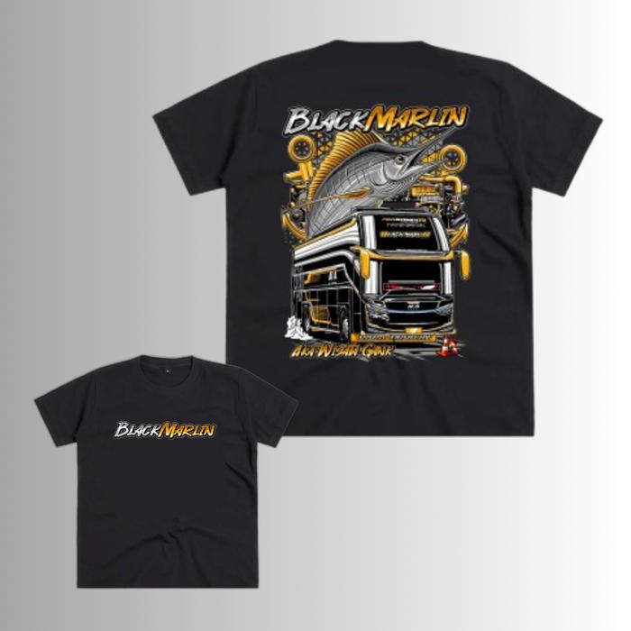 Gambar Kaos Bus BLACK MARLIN AKA Wisata Baju Bus Mania Anak Laki Laki 2-15th Free Sticker Distro Combed 30s - Hitam, S 2-3th dari Elbera Kiddos undefined Tokopedia