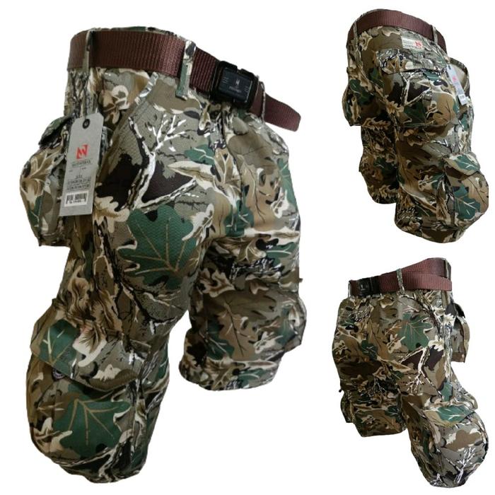 Gambar celana pendek kargo celana loreng Katun Cargo Nyaman Shorts Army Pria Panjang Gunung - kembang1, 28 dari Excel jeans undefined Tokopedia