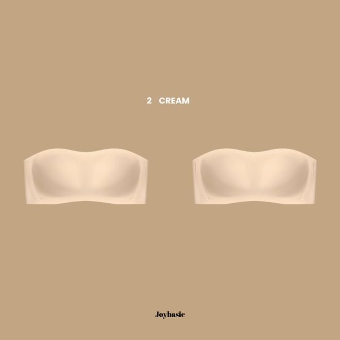 Gambar Joybasic Anti-Slip Strapless Bra Super Nyaman - PAKET (2cream), L dari joybasic.id undefined Tokopedia