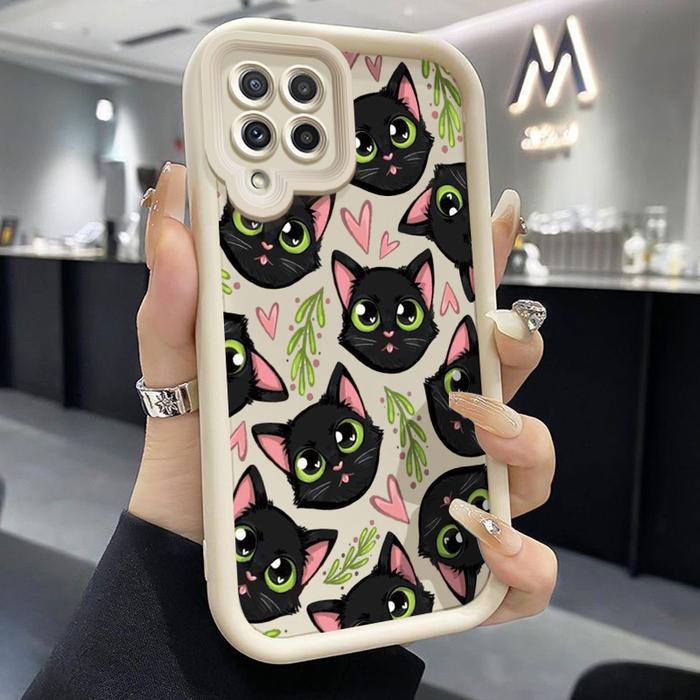 Gambar Casing Hp Untuk Samsung Galaxy A22 M22 Case ponsel seluler kucing hitam dan putih Softcase silikon Kesing Cesing - Gaya1, Samsung A22/M22 dari MHKEID undefined Tokopedia