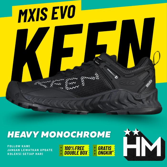 Gambar Keen Mxis Evo WP Outdoor Shoes Trail Run Sneaker Black 1027797 (Size 36-44) - 36 dari Heavy Monochrome undefined Tokopedia
