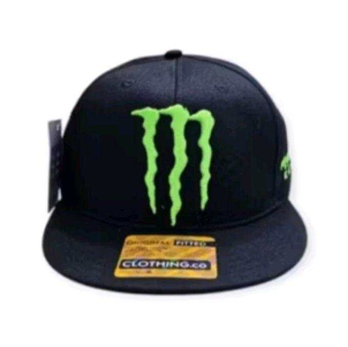 Gambar Monster Energy Topi Snapback Hitam dengan Logo Hijau Original Fitted untuk Gaya Anda - hitam dari MN Store124 undefined Tokopedia