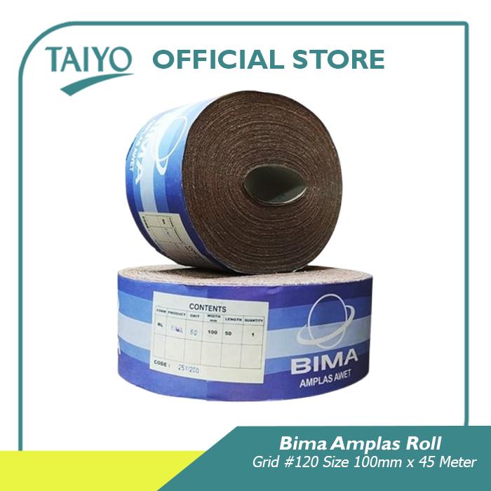 Gambar Bima Amplas Roll Kain #60-400 45 Meter - #120 dari TAIYO Abrasives & Adhesives Kota Administrasi Jakarta Barat Tokopedia