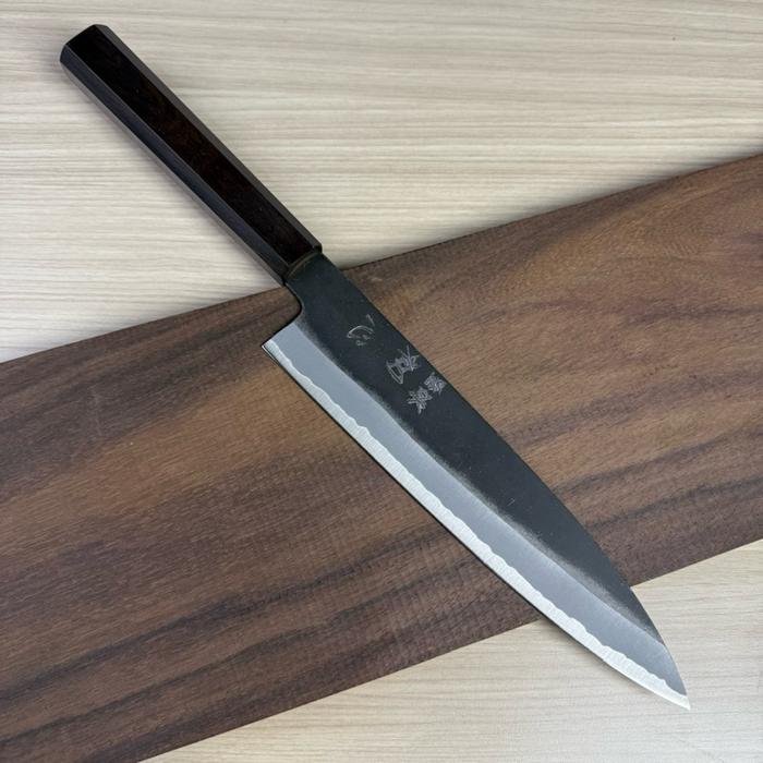 Gambar Japanese Knife Hatsukokoro Aosagi Aogami#2 Kurouchu Gyuto 210mm dari Upscale Living undefined Tokopedia