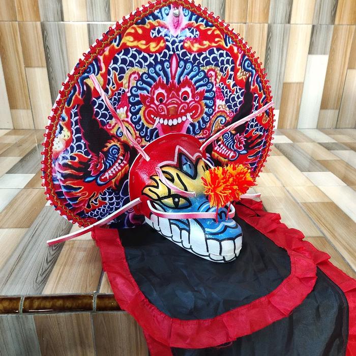 Gambar Caplokan barongan lampu size M(TK,SD,SMP) - merah dari Gudangbarongan undefined Tokopedia