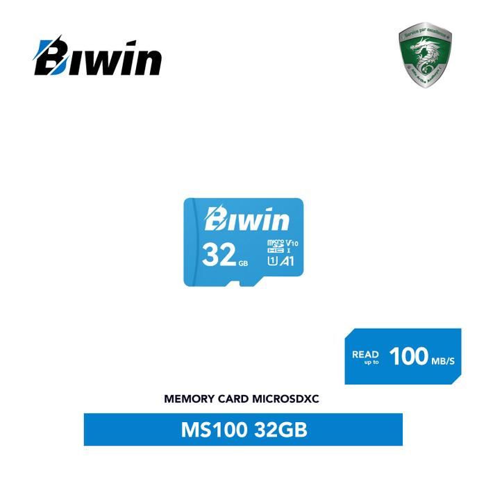 Gambar BIWIN MS100 MicroSD Card UHS-I - 32GB dari BIWIN Indonesia undefined Tokopedia