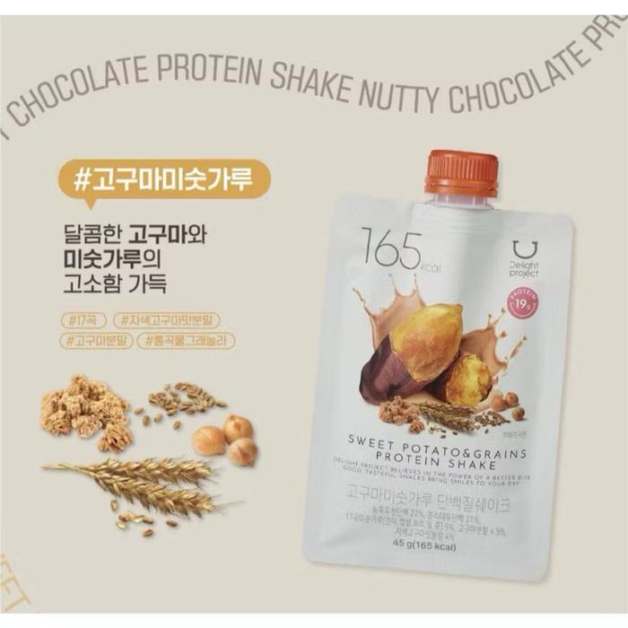 Gambar Delight Project Protein Shake 45g Olive Young Protein Shake Korea - Sweet Potato Grain dari serbu ramerame undefined Tokopedia