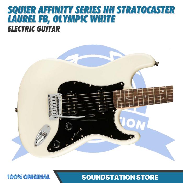 Gambar SQUIER AFFINITY SERIES HH STRATOCASTER ELECTRIC GUITAR - GITAR LISTRIK ELEKTRIK ORIGINAL - OLYMPIC WHITE dari SoundStation Store undefined Tokopedia