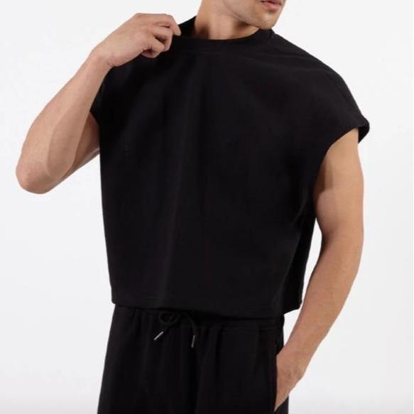 Gambar TANKTOP CROP TOP KAOS BUNTUNG FASHION PRIA KEREN OVERSIZE Hitam Oblong Atasan Distro Santai Cowok Bahan Bebi Teri Lembut - HITAM, M dari Fatherson_NEW undefined Tokopedia
