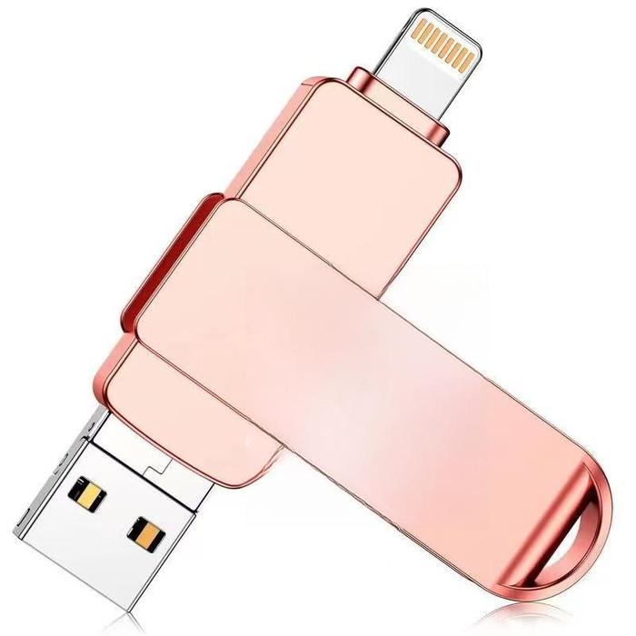 Gambar Kingston 3-in-1 Flashdisk 1TB OTG Flash Drive 32GB 64GB suitable for iPhone/iPad/PC mini metal pen drive flashdis（IOS/Micro/USB) Komputer Storage - Pink, 64GB dari USB Workshop Pro undefined Tokopedia