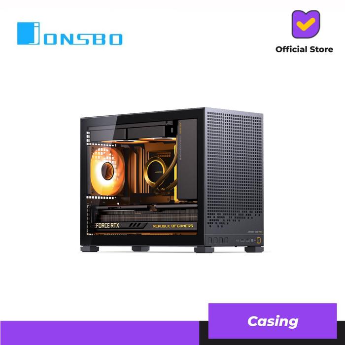 Gambar JONSBO D32 PRO | Micro-ATX PC Case - Black dari Lezz Computech Kota Administrasi Jakarta Utara Tokopedia