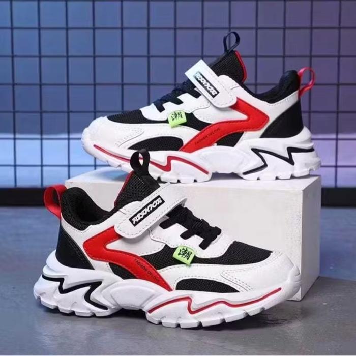 Gambar Pangeran Kids - Sepatu sneakers Anak gycc stylish Terbaru Laki laki perempuan Modis Korean style - list Hitam merah, 26 dari Lapak Pangeran undefined Tokopedia