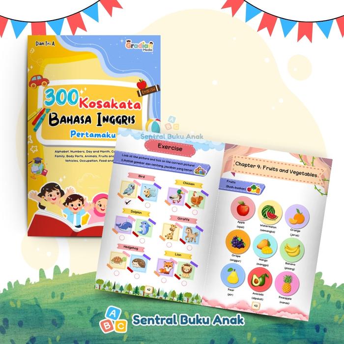Gambar Buku 300 Kosakata Bahasa Inggris Pertamaku | Buku Pengenalan Kosa Kata Bahasa Inggris - Kosakata Bahasa Inggris dari Sentral Buku Anak undefined Tokopedia