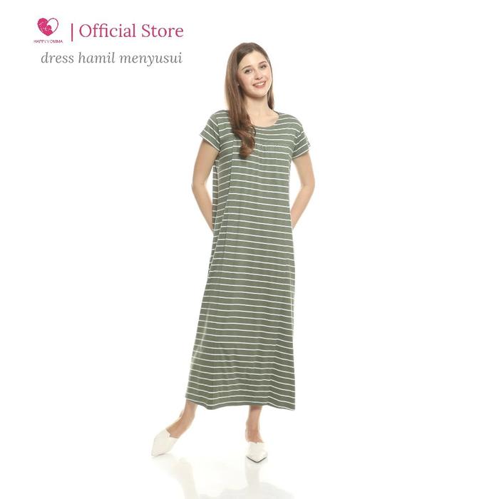 Gambar Happymomma - Baju Busui Friendly bukaan Kanan Kiri bisa untuk Ibu Hamil dan Menyusui Laura - Green dari Baju Hamil Menyusui Happymomma Kota Tangerang Selatan Tokopedia