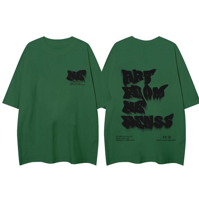 Gambar Milo.  baju pria oversize Kaos Cowok Distro Original 100% | Kaos Pria Premium Tebal | Baju Oversize Pria | T shirt Pria | Baju Polos Pria | Street Fashion Trend Design English Print T-shirt | Baju Kaos Oversize Couple/218/219 - Hijau, 2XL dari MiloOrigina undefined Tokopedia