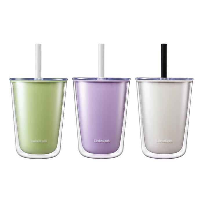Gambar LocknLock Botol Minum Double Wall Cold Cup with Boba Straw 720ML - HAP529 - Green dari LocknLockAuthorized undefined 4 Tokopedia