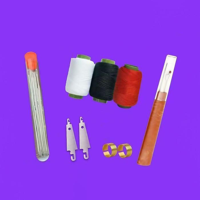 Gambar Isi 34 Set Jarum Jahit Dan Benang Jarum Jahit Tangan Baja Lubang Besar - 34pcs/set dari Mireading undefined Tokopedia