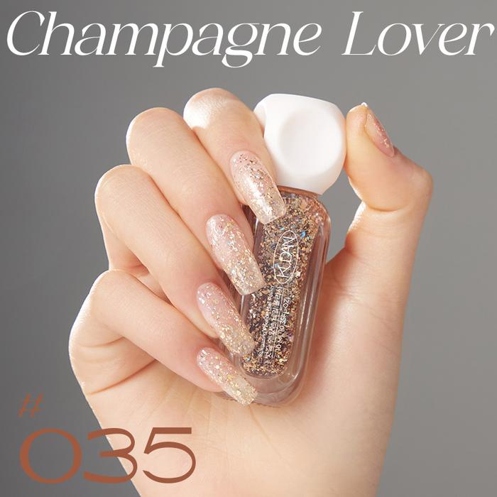Gambar SATUAN - [BPOM] Kudan Stargazing Peel Off Nail Polish, Kutek Water Based, Cat Kuku Bisa Dikelupas 41 Warna Isi 10 ml - C-PN-07 CHAMPAGNE LOVER (35) dari Yoibeauty undefined Tokopedia