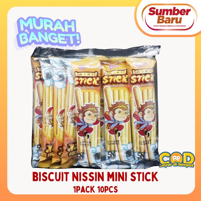 Gambar biscuit nissin mini stick 1pack@10pcs dari Tobaku Sumber Baru undefined Tokopedia