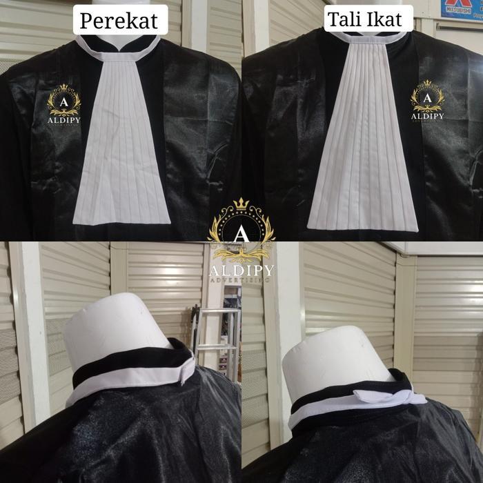 Gambar Terlaris Satu Pasang Dasi Toga Advokat Pengacara Jaksa Terbaik Dan Berkualitas Good Quality dari Huyahokya undefined Tokopedia