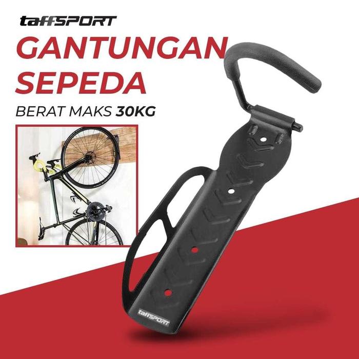 Gambar COD Alat Breket Holder Gantungan Penyimpanan Sepeda Tempel Di Tembok Dinding Menggantung Universal TaffSPORT - Hitam dari AEP STORE_NEW undefined Tokopedia