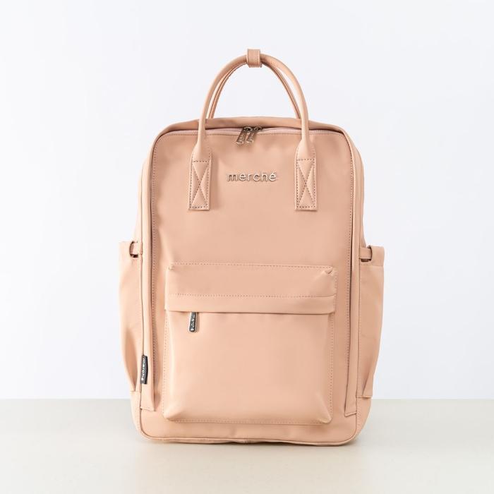 Gambar ⁠Merche Tas Wanita Backpack Bree Maxi Black Label - Trancendant Pink dari Merche undefined Tokopedia