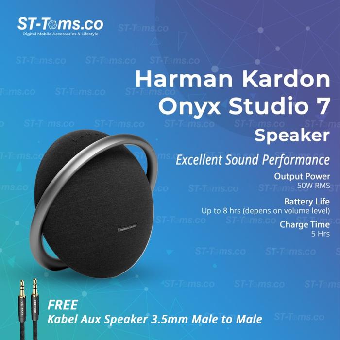 Gambar Harman Kardon Onyx Studio 7 Speaker Bluetooth Stereo Portable - Black dari ST-Toms.co undefined Tokopedia