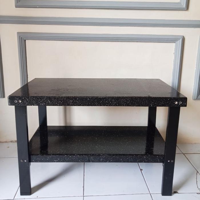 Gambar Rak Susun Meja Kompor Gas 2 Tungku serbaguna Meja Kayu Portable Model Minimalis Modern Warna Hitam Motif Marmer Granit Kuat Tahan Beban 50Kg lebih Bahan Kayu Multi - 70x40x60 dari Mecca Herb undefined Tokopedia