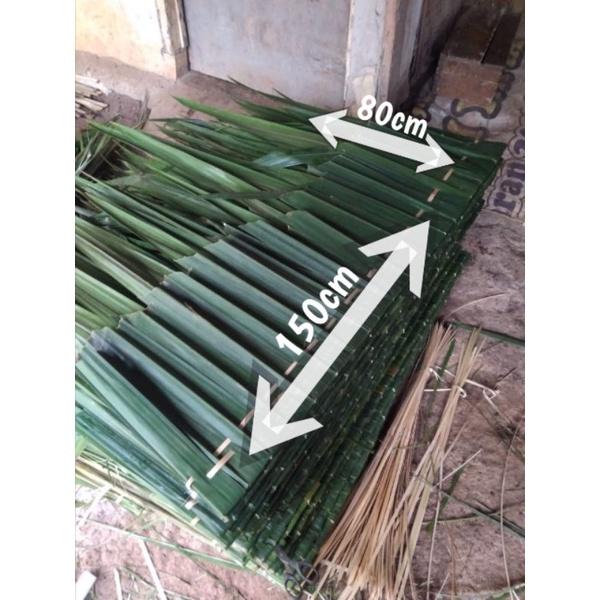 Gambar Atap kirai / Atap rumbia / Atap daun nipah (150x80cm) dari PTGROSIR GORDEN TERRBARRRU undefined Tokopedia