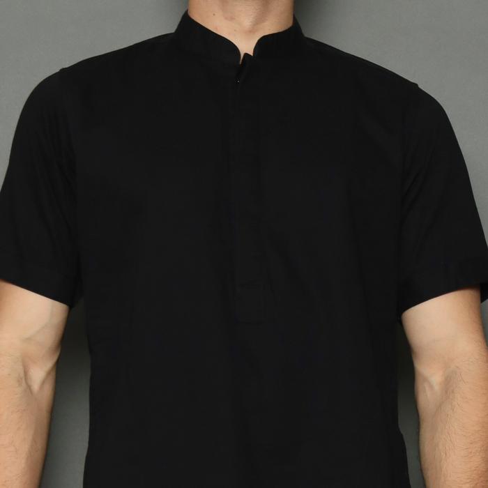 Gambar Rev Baju Koko Pakistan Lengan Pendek Koko Pria Model Pakistan Baju Muslim Twill Dewasa - Hitam, M dari Rev collection undefined Tokopedia