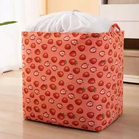 Gambar Keranjang Baju Kotor Tertutup Keranjang Laundry Jumbo Tutup Serut Bisa Lipat - STRAWBERRY dari Serbagunajaya139 undefined Tokopedia