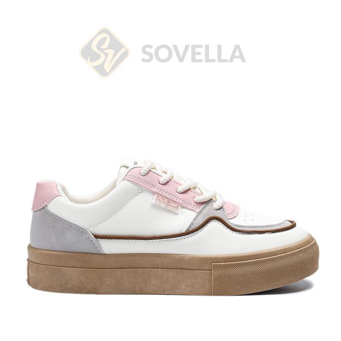 Gambar SOVELLA Yori Sepatu Sneakers Wanita Olahraga Trendy Kekinian - PINK, 36 dari Sovella.id undefined Tokopedia