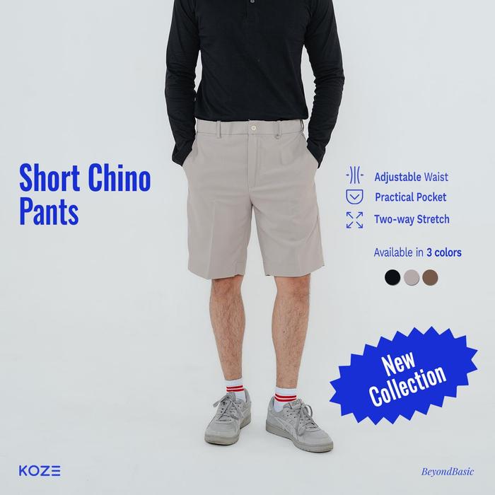 Gambar KOZE Short Chino Casual All Color - Celana Pendek Pria Chino Santai Nyaman Semua Warna - BEIGE, M dari koze shop undefined Tokopedia