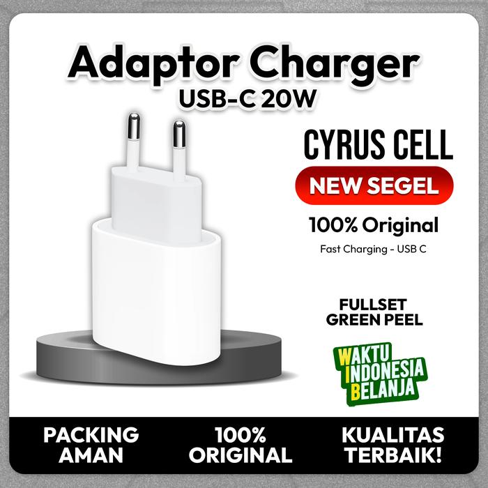 Gambar Apple Charger Adaptor 20W USB C Original Resmi 12 Bulan Fast Charging - Cyrus Cell cyruscellbec dari Cyrus Cell BEC undefined Tokopedia